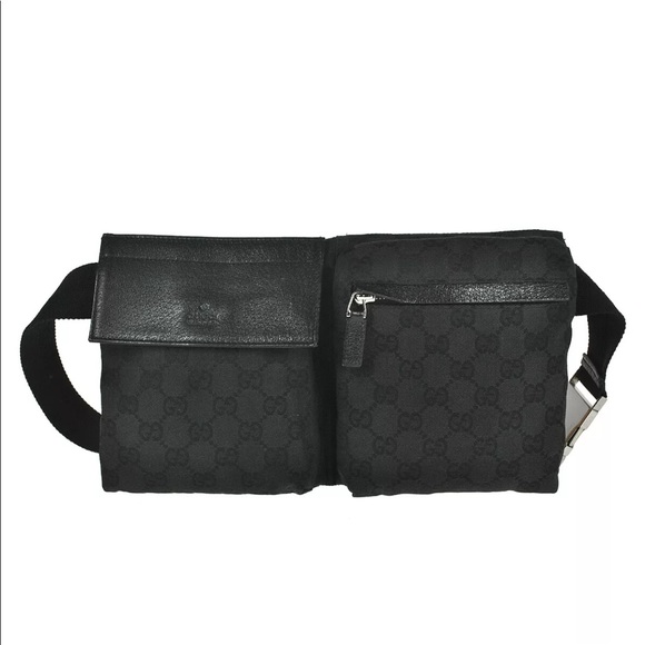 gucci waist bag black
